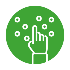 semaforo verde per supporti braille