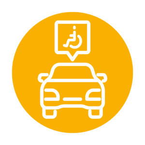 semaforo giallo per parcheggi riservati