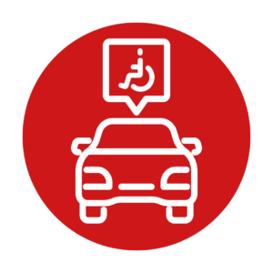 semaforo rosso per parcheggi riservati